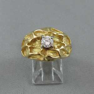 Bague années 1970 BIRKS 18K or jaune B3197-1-1