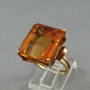 Bague Citrine, 18K jaune B4836-2-1