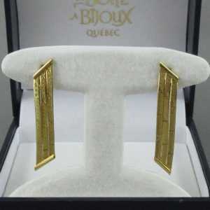 boucles d'oreilles 14k or jaune B5397-1