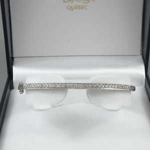 Bracelet diamants 14K blanc B6131-1