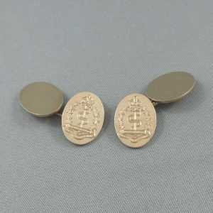 Boutons de manchette, 14K jaune, B6282-1