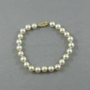 Bracelet Perles Akoya, 14K jaune, B6486-1