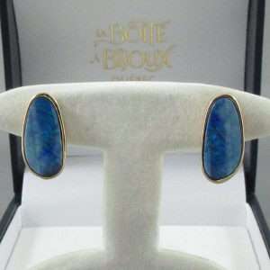 Boucles d'oreilles Opales, 14K jaune, B5664-1