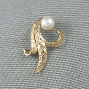 Pendentif perle Akoya, 10K jaune, B6536-1
