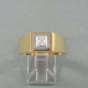 Bague un diamant, 18K, B3189-1