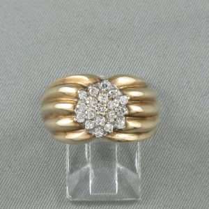 Bague 19 diamants, 14K, B3280-1