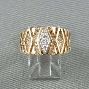 Bague un diamant, 10K, B6691-1