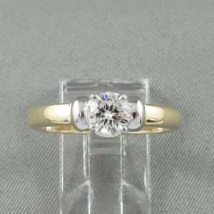 Bague solitaire, 14K, B6768-1