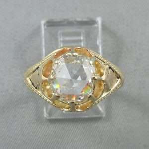 Bague un diamant, 18K, B6795-1
