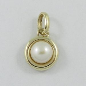 Pendentif perle Akoya, 10K jaune, B6896-1