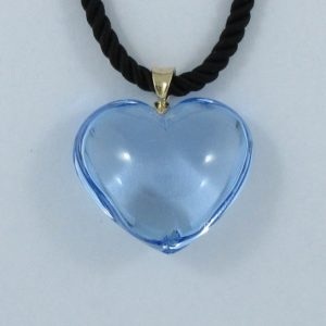 Baccarat pendentif coeur bleu, B6910-1