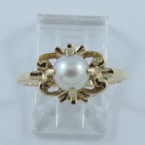 Bague Akoya, 10K jaune, B6917-1