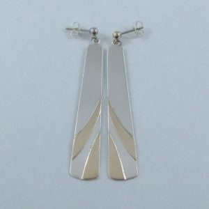 Pendants d'oreilles, argent et 10K jaune, BIRKS, B6868-1