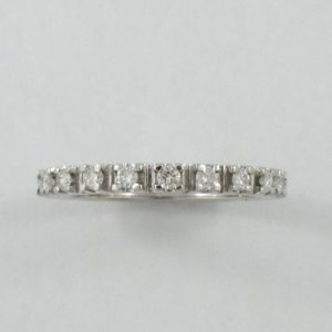Jonc éternité, 18K blanc, B6942-1