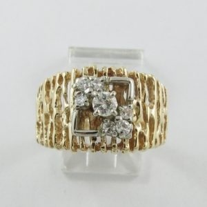 Bague 7 diamants, 14K , B7058-1