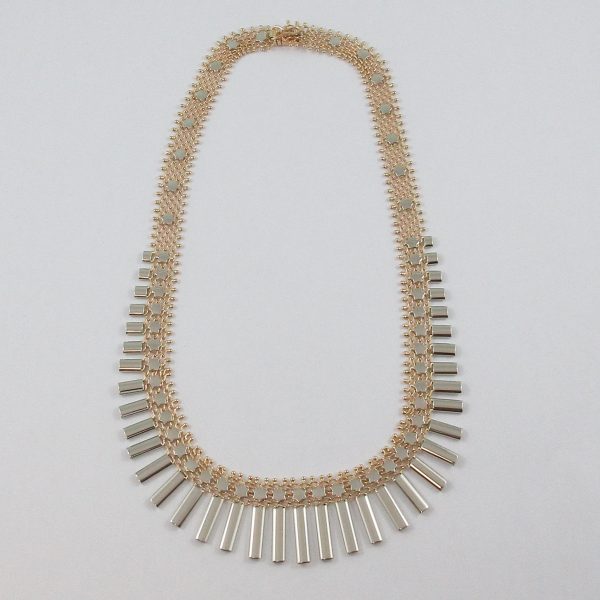 Collier, 2 tons, 18K, B7139-1