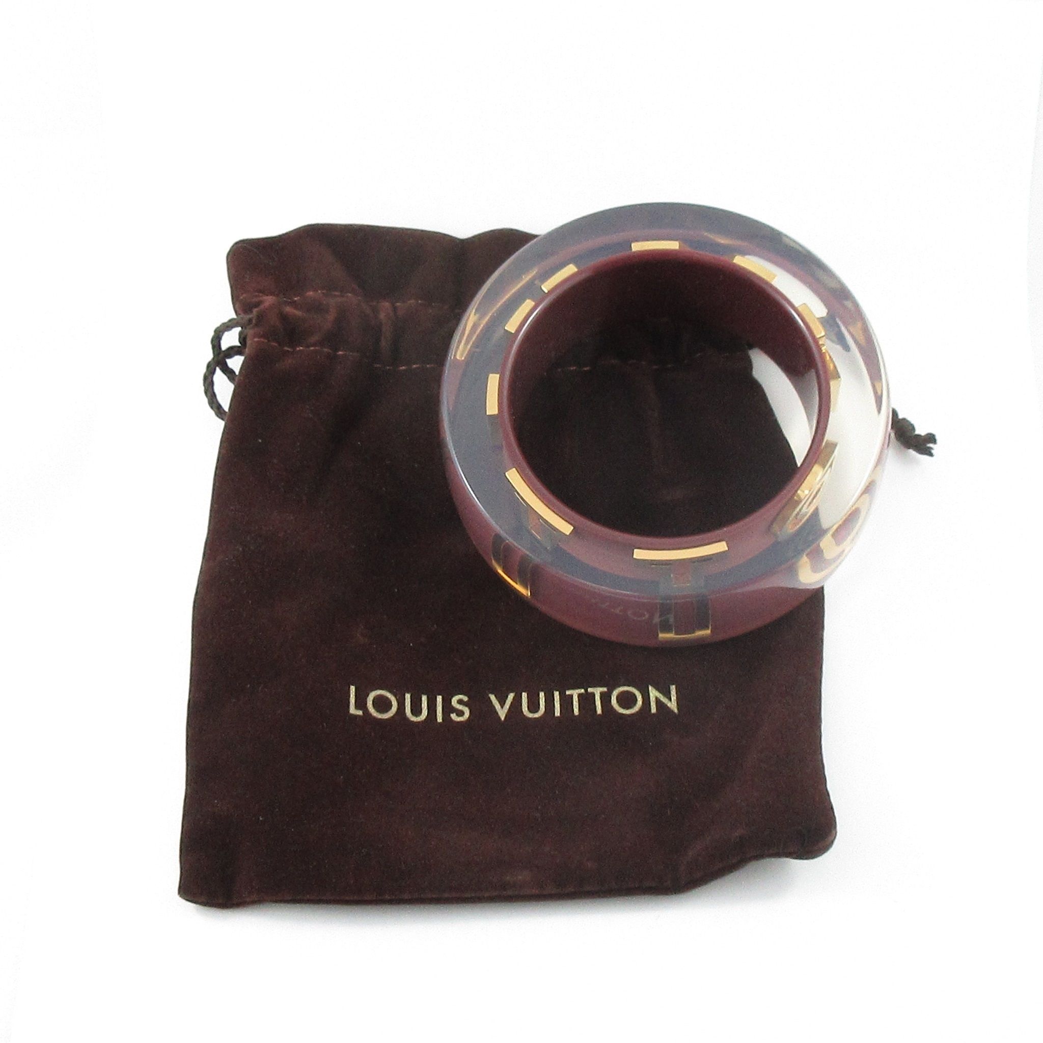 Monogram cloth bracelet Louis Vuitton Brown in Cloth - 40093655