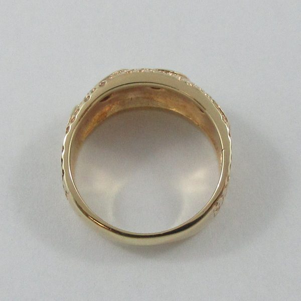 Bague, 3 diamants, 14K jaune, B7186-4