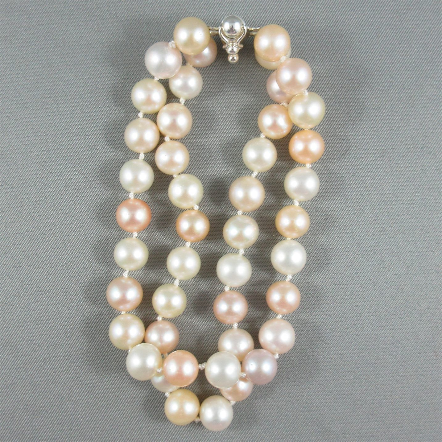 Bracelet Isao perles d'eau douce 9-9.5mm fermoir argent pour homme -  Bijouterie Langlois