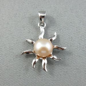 Pendentif, perle d'eau douce