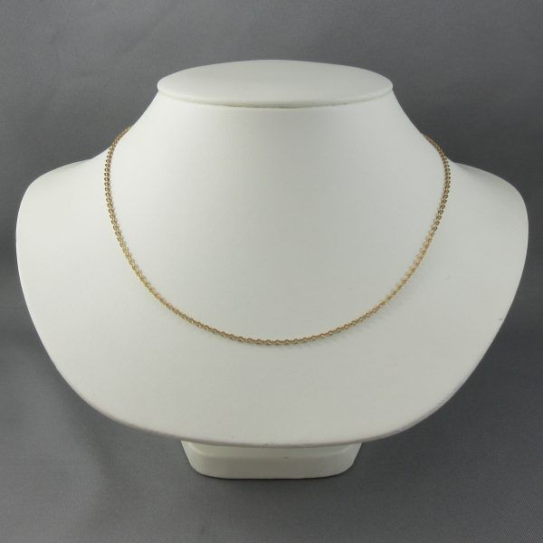 10K yellow gold cable chain - Image 3