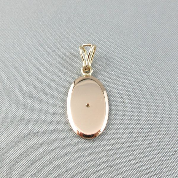 Diamond, 18K yellow gold pendant - Image 3