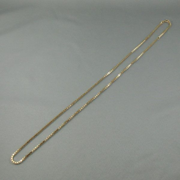 10K yellow gold box chain - Image 3