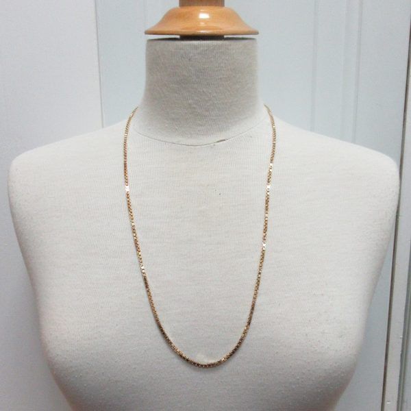 10K yellow gold box chain - Image 4