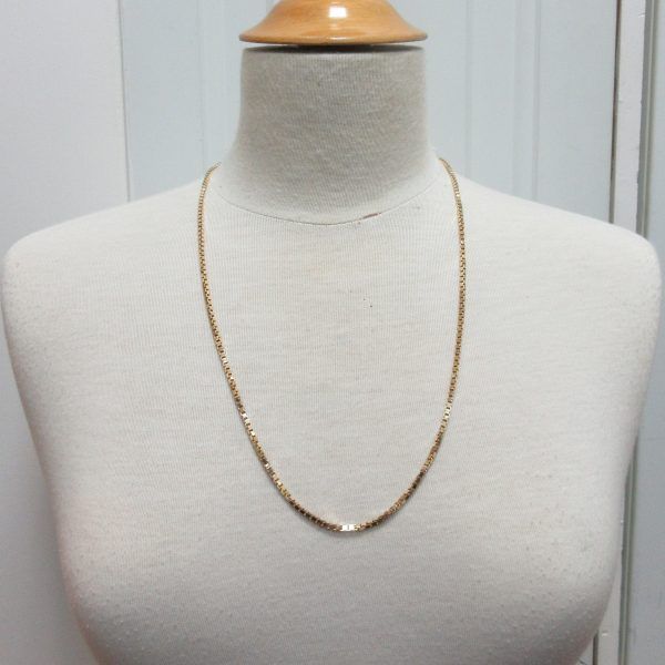 10K yellow gold box chain - Image 5