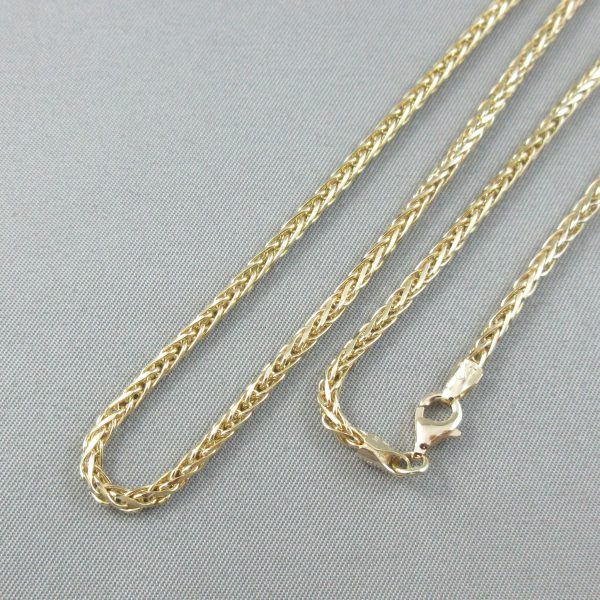 10K yellow gold wheat chain