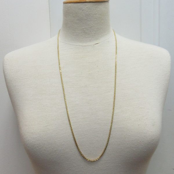 10K yellow gold wheat chain - Image 3