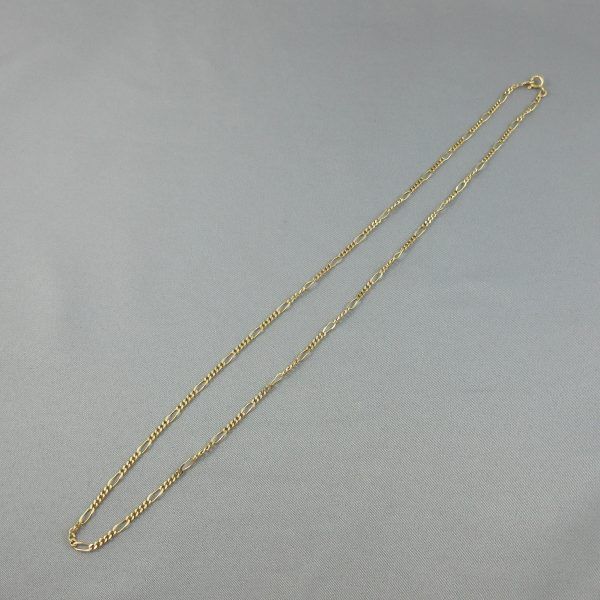 18K yellow gold figaro chain - Image 2