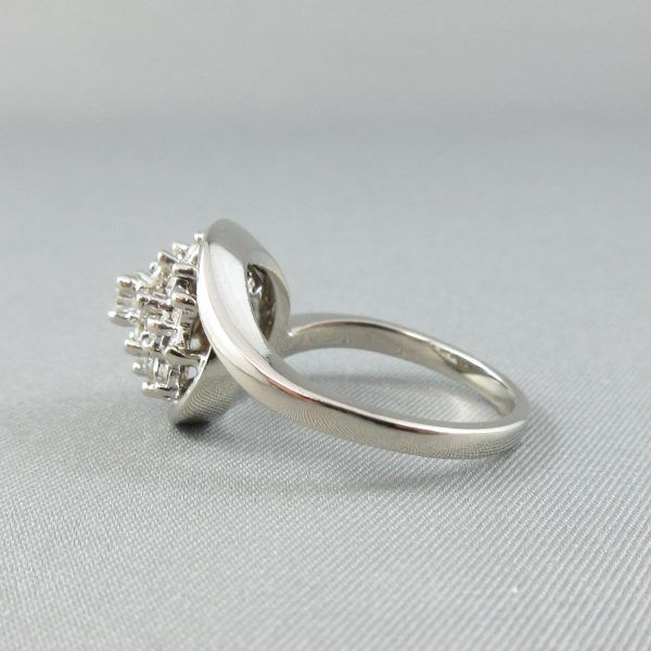 Diamonds, 14K white gold ring - Image 5