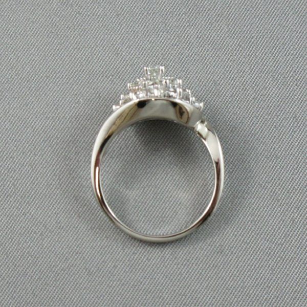 Diamonds, 14K white gold ring - Image 6