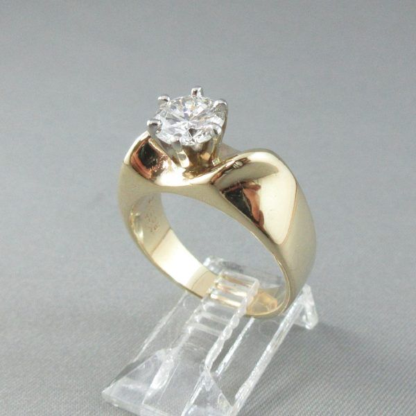 Diamond, 14K gold ring, LA ROCHE - Image 2