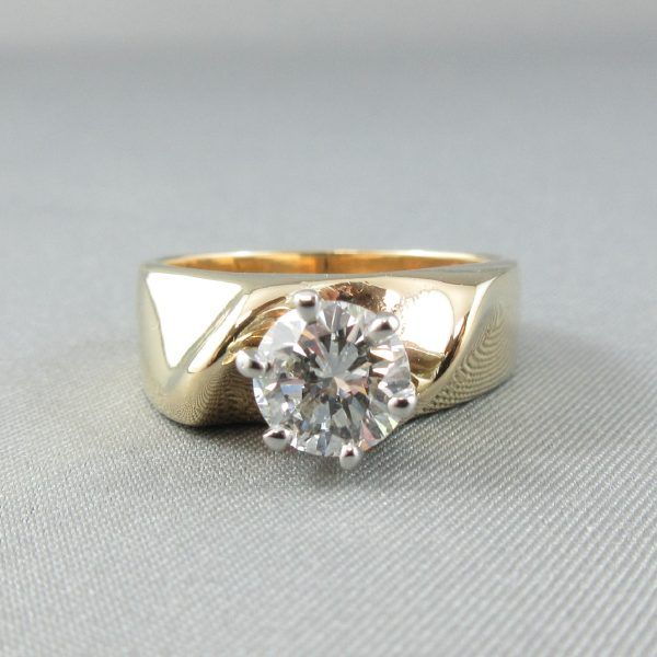 Diamond, 14K gold ring, LA ROCHE - Image 4