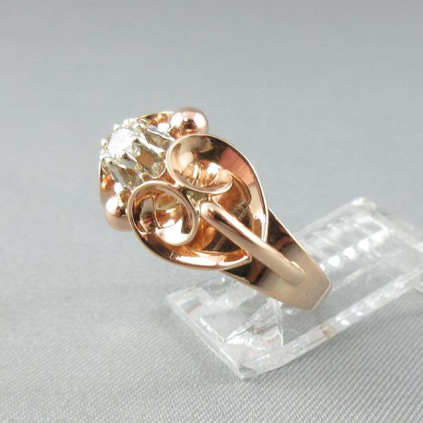 Diamond, 18K gold ring - Image 2