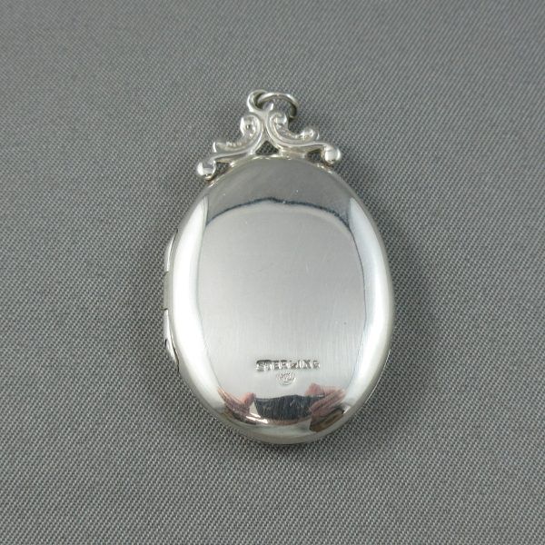 Pendentif médaillon loquet, argent – Image 3