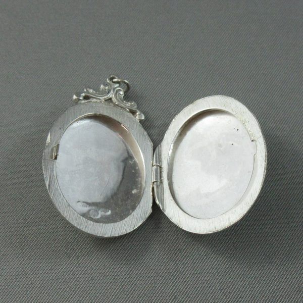 Pendentif médaillon loquet, argent – Image 5