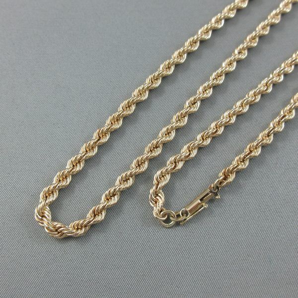 10K yellow gold rope chain