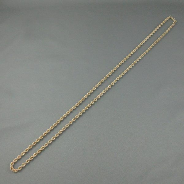 10K yellow gold rope chain - Image 2