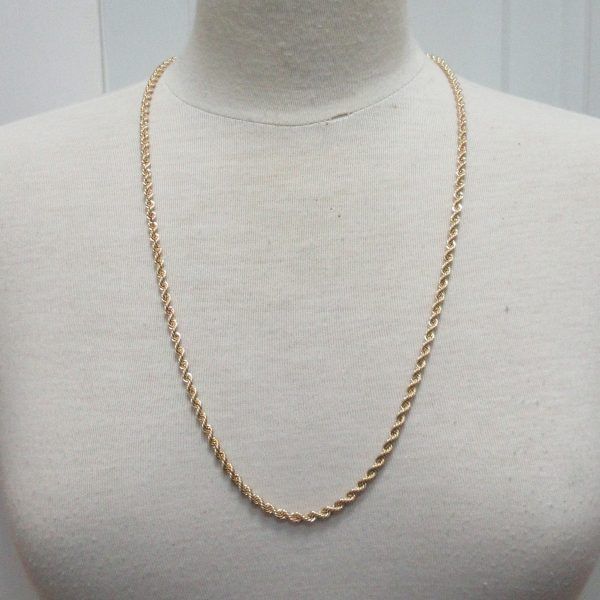 10K yellow gold rope chain - Image 3