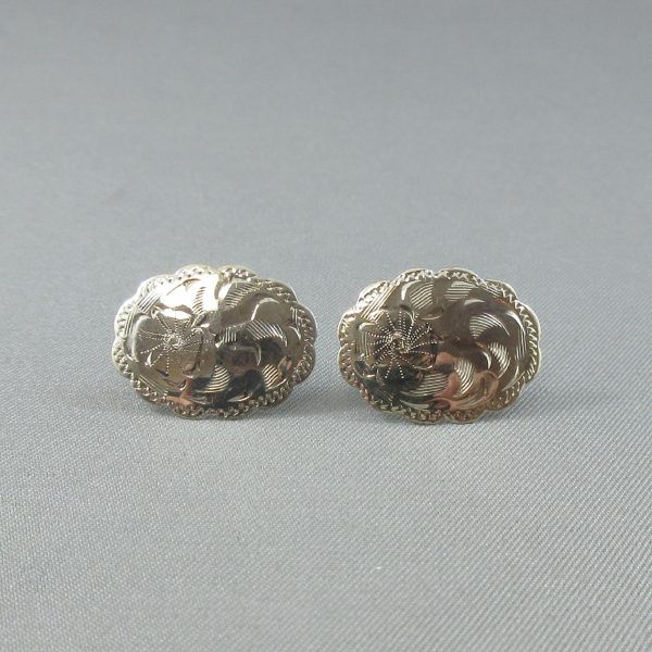 Silver stud earrings, BIRKS - Image 3