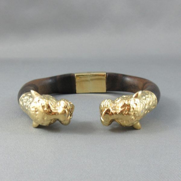 Bracelet de manchette, la tête de panthère – Image 3