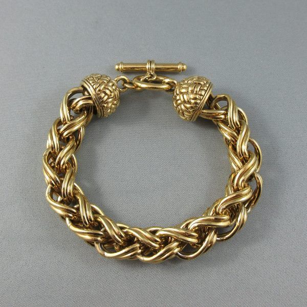 Collier et bracelet, métal doré – Image 5