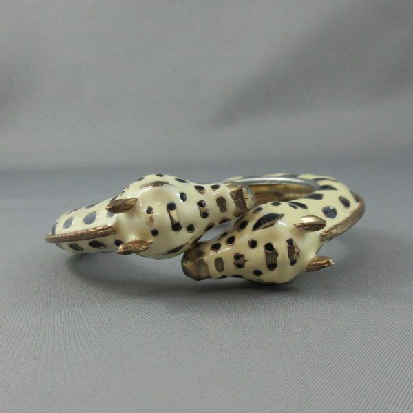 Bracelet rigide à penture, 2 girafes – Image 2
