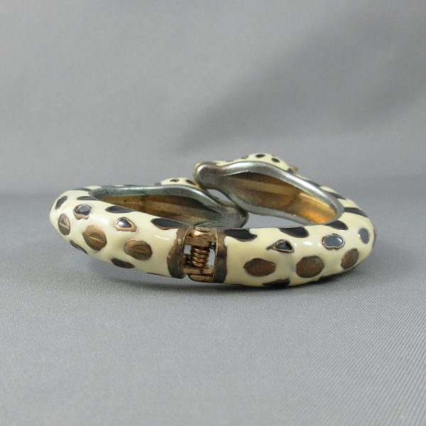 Bracelet rigide à penture, 2 girafes – Image 4