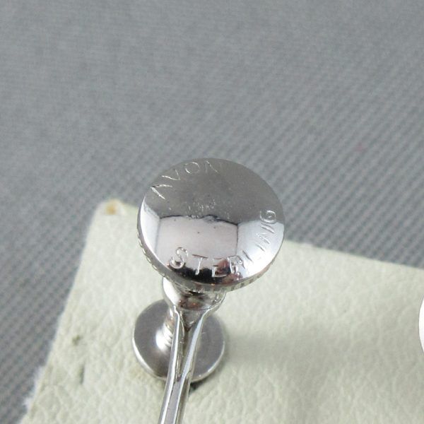 Akoya pearl, silver screw back earrings, AVON - Image 3