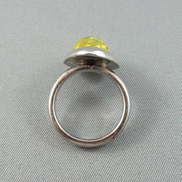 Amber, silver ring - Image 5