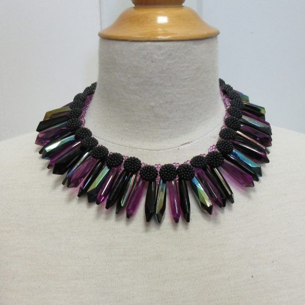 Collier, noir et mauve – Image 2